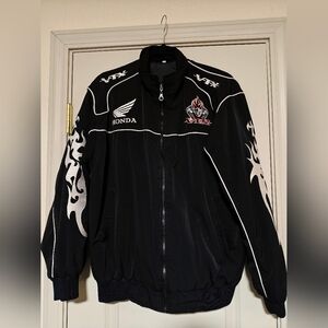 Vintage Honda VTX Black Bomber Jacket